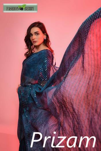 PRIZAM BY FASHION BERRY CHIFFON SAREES WHOLESALER IN INDIA